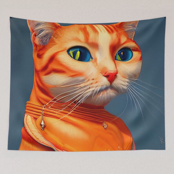 Aperçu de l'œuvre peinture de portrait de chat #10 créée et vendue par supeart.