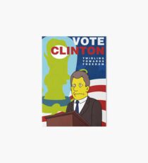 Vote Clinton Art Board
