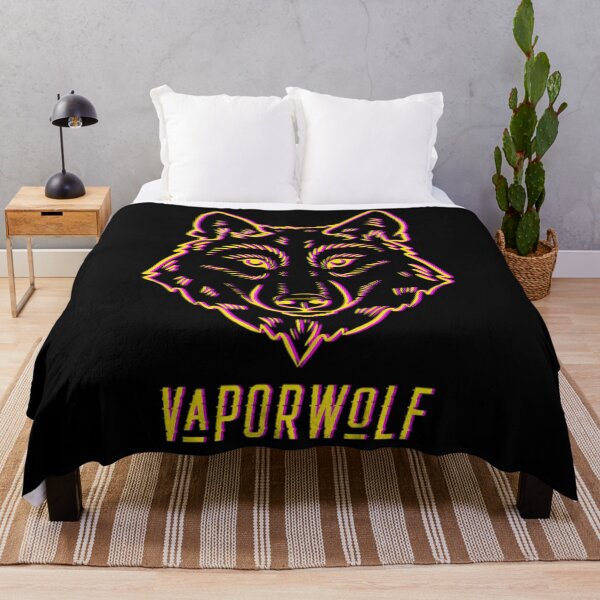 Item preview, Vaporwave Aesthetic Wolf Retro Glitch Vaporwolf designed and sold by bilacimaiyep.