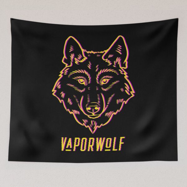 Item preview, Vaporwave Aesthetic Wolf Retro Glitch Vaporwolf designed and sold by bilacimaiyep.
