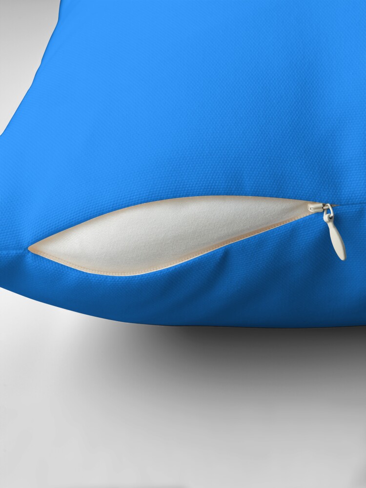 Thumbnail 2 of 4, Pillow, PLAIN SOLID DODGER BLUE-100 BLUE SHADES ON OZCUSHIONS ON ALL PRODUCTS designed and sold by ozcushions.