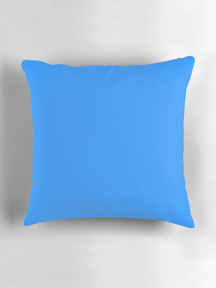 Thumbnail 3 of 4, Pillow, PLAIN SOLID DODGER BLUE-100 BLUE SHADES ON OZCUSHIONS ON ALL PRODUCTS designed and sold by ozcushions.
