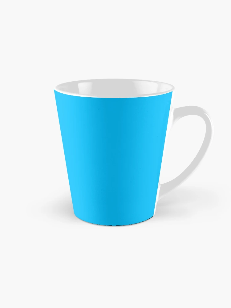 Small Modern Cup in Cyan