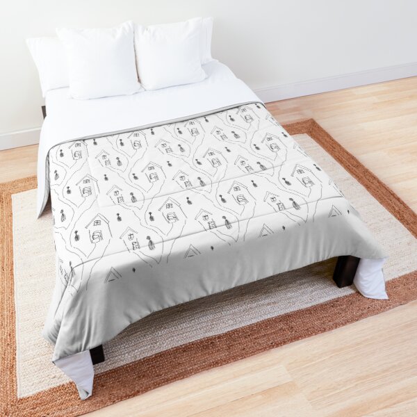A blank street Comforter