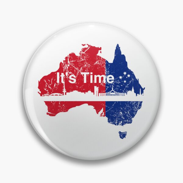 Item preview, Australian Labor Party, Its Time with Canberra Skyline designed and sold by Manoroma.
