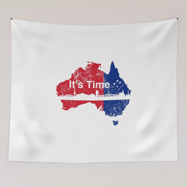 Item preview, Australian Labor Party, Its Time with Canberra Skyline designed and sold by Manoroma.