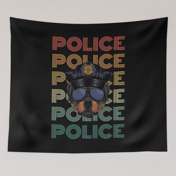 Item preview, Police Retro Design Police Dog designed and sold by RockBeeDesigns.