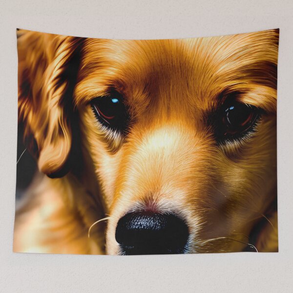 Aperçu de l'œuvre yeux de chien golden retriever #4 créée et vendue par supeart.