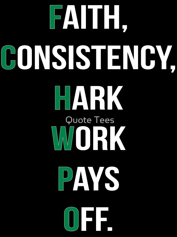 Faith Consistency Hard Work Pays Off Greeting Card By Renshaw25