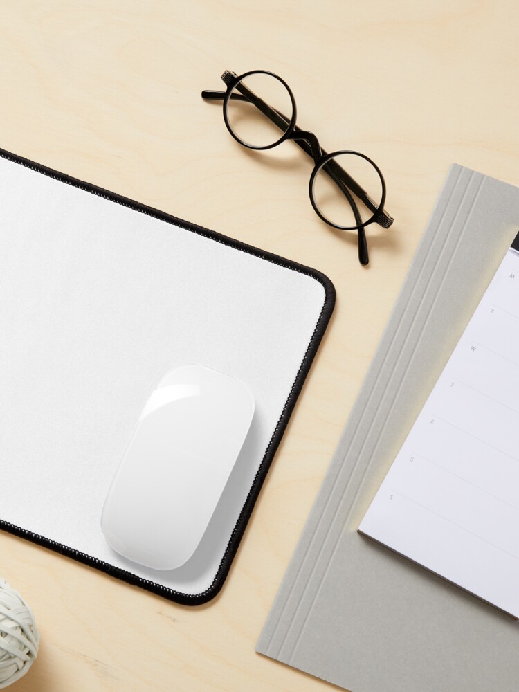 White white Mouse Pad by PrMoonlessNight