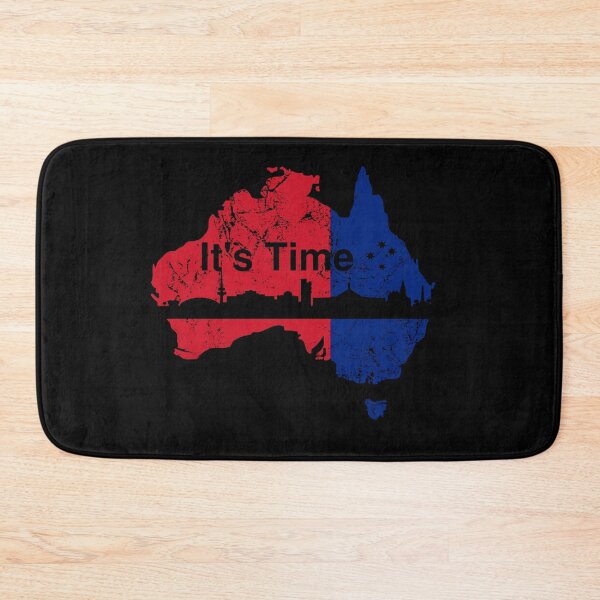 Item preview, Australian Labor Party, Its Time with Canberra Skyline in black designed and sold by Manoroma.