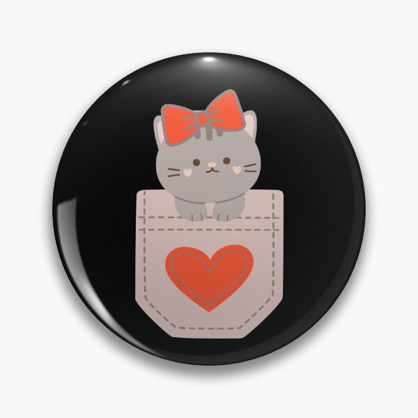 Item preview, cute pocket kitty designed and sold by Cuteyness.