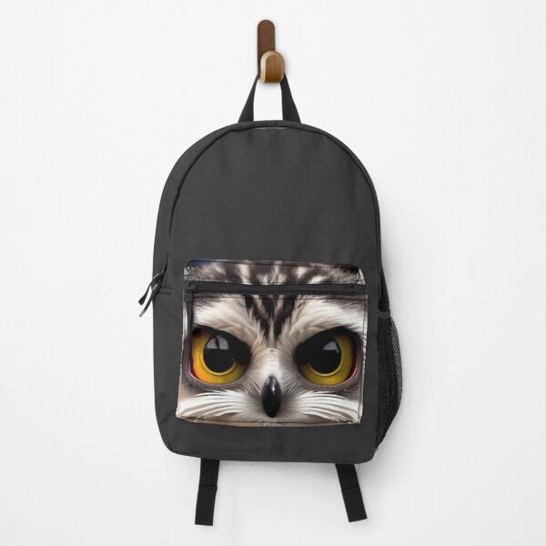 Item preview, Angry Grumpy Face Hybrid Grey Fluffy Cat Owl designed and sold by Cawaiico.