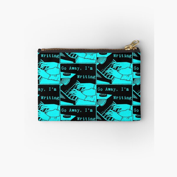 Item preview, Go Away, I'm Writing (Black/Aqua) designed and sold by LittleVixen.