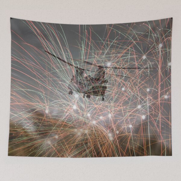 Item preview, Boeing CH-47 Chinook Helicopter Under Fire designed and sold by Paul Thompson Photography.