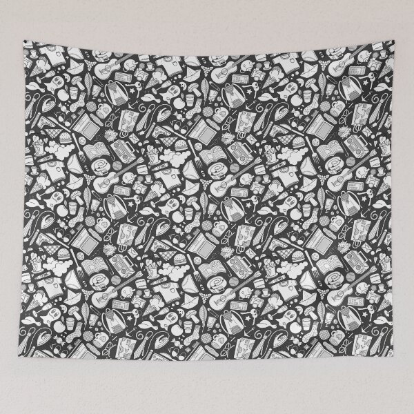 Item preview, Doodles (black and white) 2 designed and sold by freshinkstain.