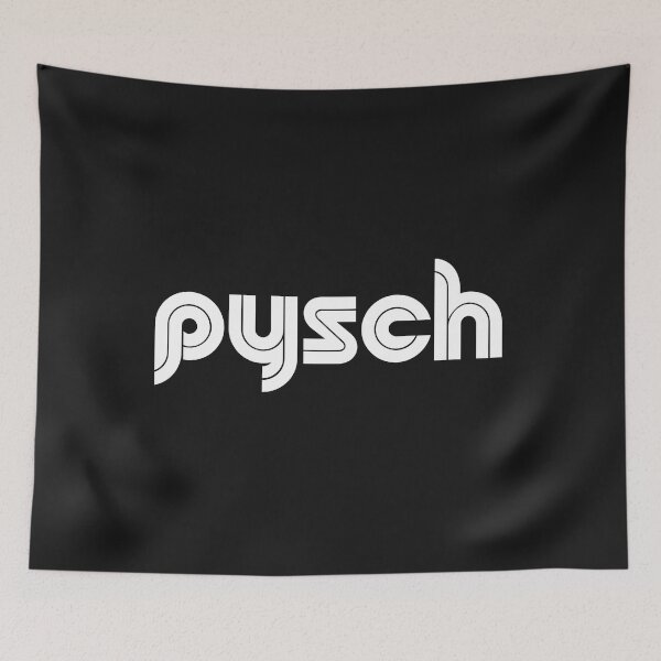 Item preview, Psych White Bold Typography  designed and sold by garniturex.