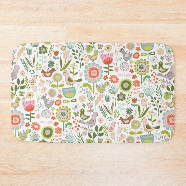 Item preview, Birds and Blooms - Springtime - Pretty Floral Bird Pattern by Cecca Designs designed and sold by Cecca-Designs.