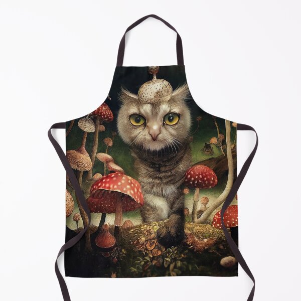 Item preview, Cat in the forest of fly agarics designed and sold by GorinART.