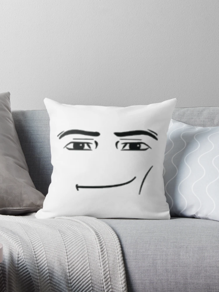 Man Face Throw Pillow for Sale by prrrki