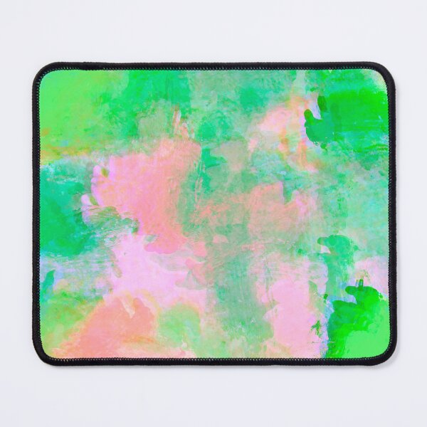 Item preview, Salmon Pink and Green Brushstrokes of Paint Pattern - Modern Art designed and sold by theprintedclub.