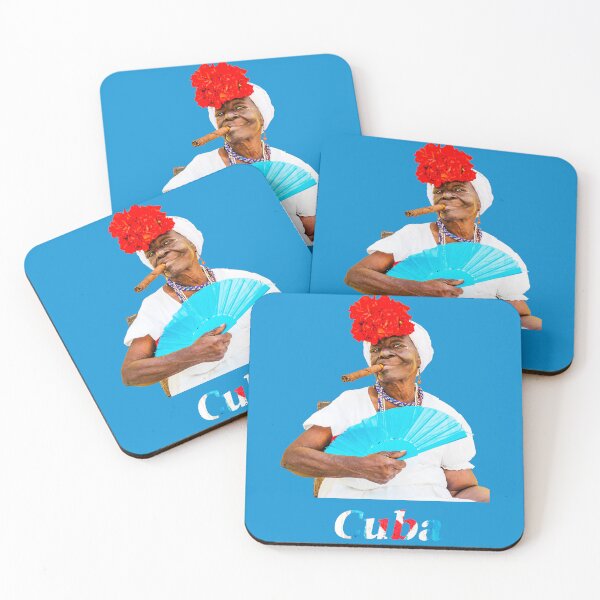 Item preview, Cuban Woman With Cigar And Blue Fan designed and sold by Paul Thompson Photography.