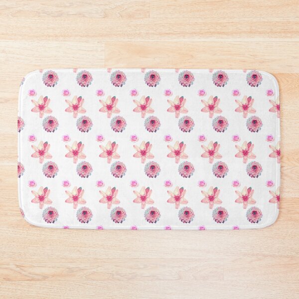 Item preview, Tryptic of pink flowers Art Print designed and sold by CrystalsArtPaws.