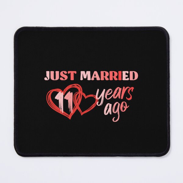Item preview, Just Married 11 Years Ago, Funny Anniversary Couple designed and sold by InnaPo ⭐⭐⭐⭐⭐.