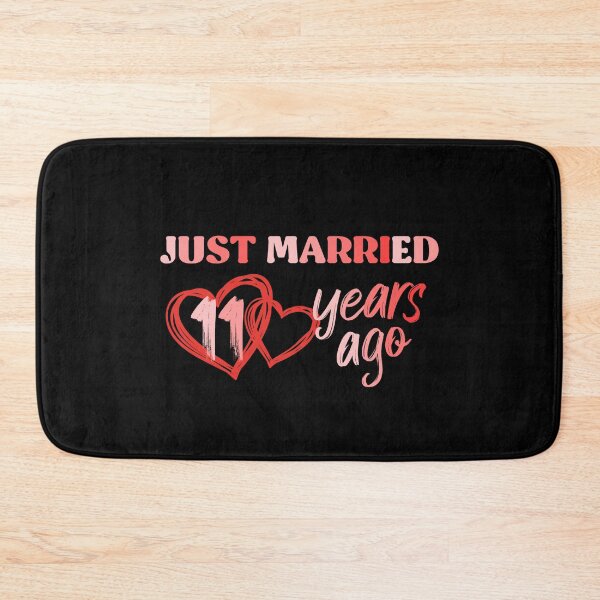 Item preview, Just Married 11 Years Ago, Funny Anniversary Couple designed and sold by InnaPo ⭐⭐⭐⭐⭐.