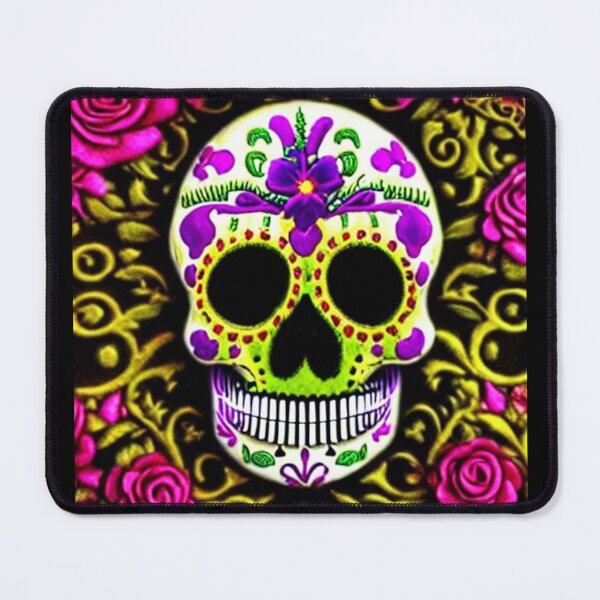 Item preview, Sugar skull, Santa Muerte,Victorian Ghotic Floral Skull, skull with floral designed and sold by ValleyDream.
