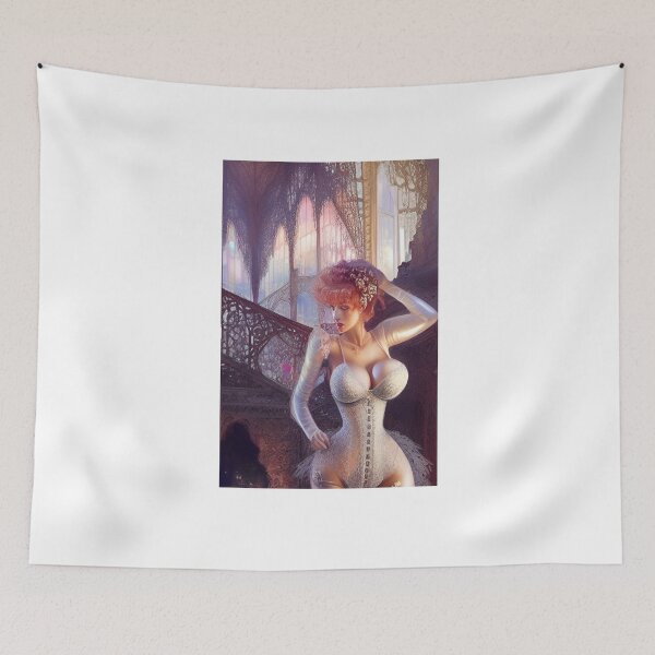 Item preview, Baroque Lace Fantasy Lingerie Original Sexy Erotic Ecchi  Pinup Female Model Pose Babe Hentai Bikini Latex Lace Suit  designed and sold by Hot-as-hell.