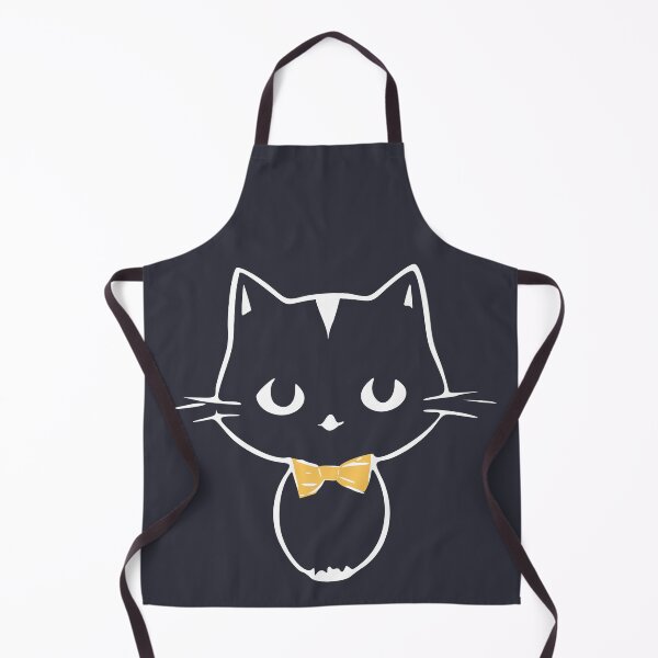 Item preview, Cute Kawaii Kitten with bow tie on dark designed and sold by pixelspantry.