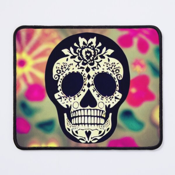 Item preview, Sugar skull, Santa Muerte,Victorian Ghotic Floral Skull, skull with floral designed and sold by ValleyDream.