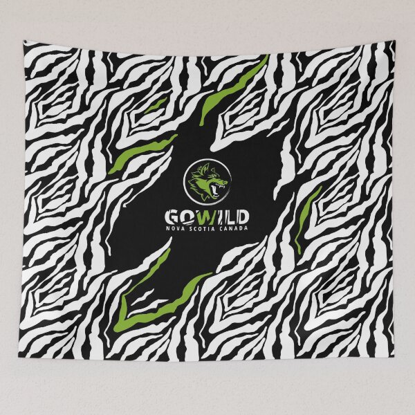 Item preview, GOWILD Seamless Wolf Design - black, branded designed and sold by GOWILDstyle.