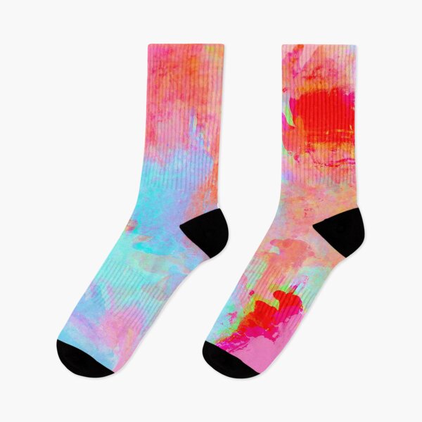 Item preview, Orange ,Pink and Blue Brushstrokes of Paint Pattern - Modern Art designed and sold by theprintedclub.
