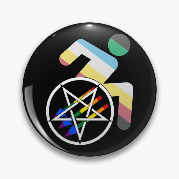 Item preview, Satanic Antifascism - Disability Pride designed and sold by QueerSatanic.