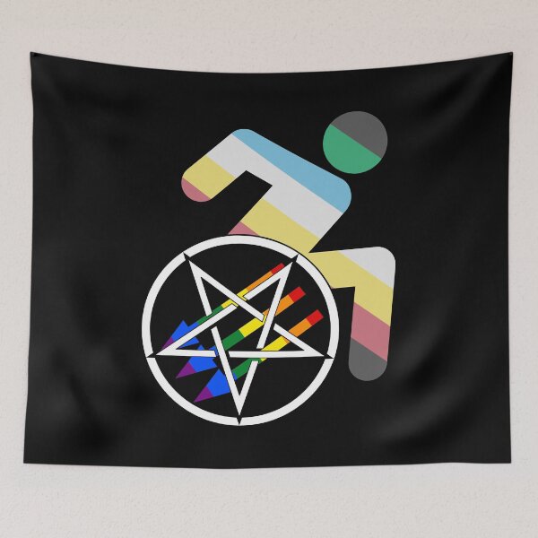 Item preview, Satanic Antifascism - Disability Pride designed and sold by QueerSatanic.