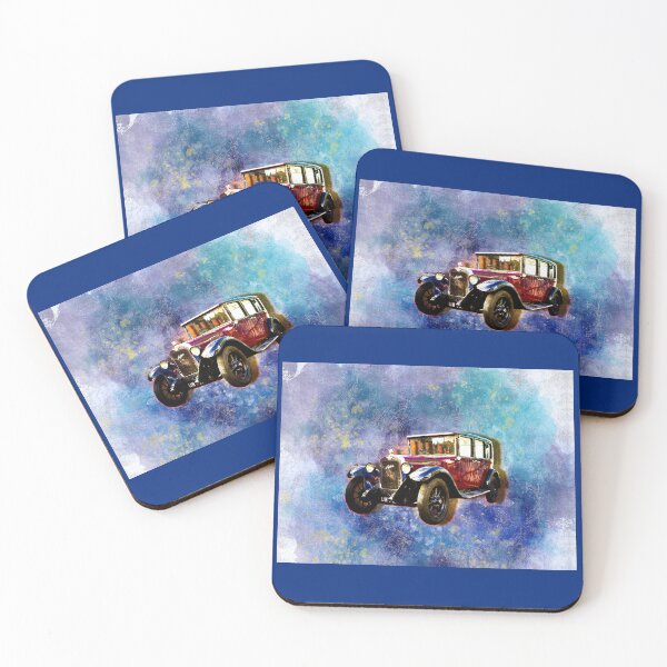 Item preview, Dreamy Red Vintage Car from The London Bus Museum No. 3 designed and sold by CrystalsArtPaws.