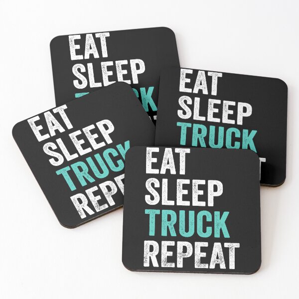 Item preview, Truckers Eat Sleep Truck Repeat Truck Driver designed and sold by PandaPope.