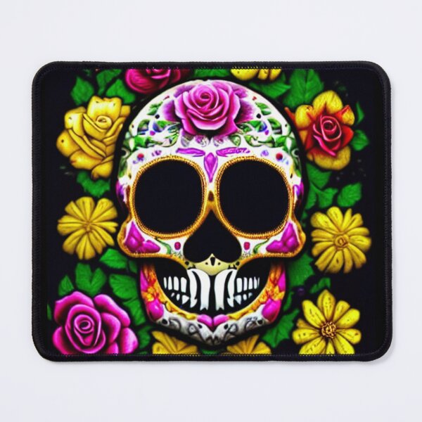 Item preview, Sugar skull, Santa Muerte,Victorian Ghotic Floral Skull, skull with floral designed and sold by ValleyDream.