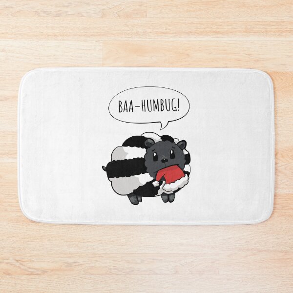 Item preview, Black and White Sheep saying Baa Humbug (On White) designed and sold by STUDIO-72.