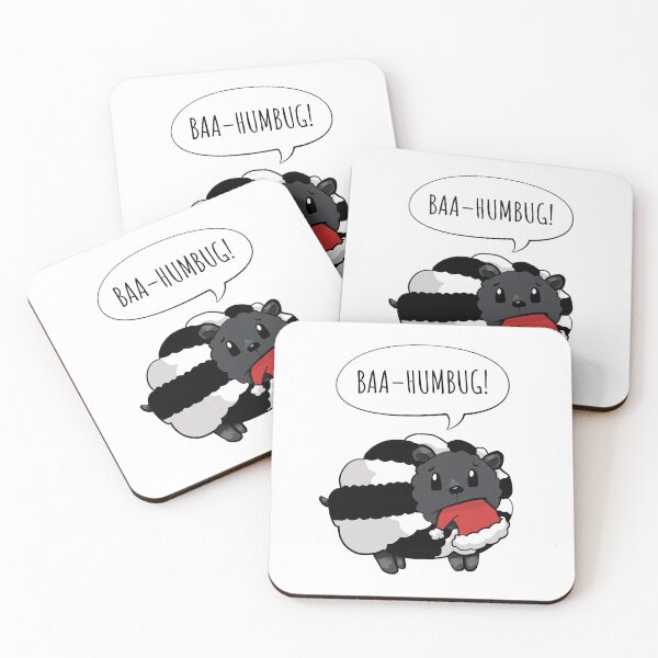 Item preview, Black and White Sheep saying Baa Humbug (On White) designed and sold by STUDIO-72.