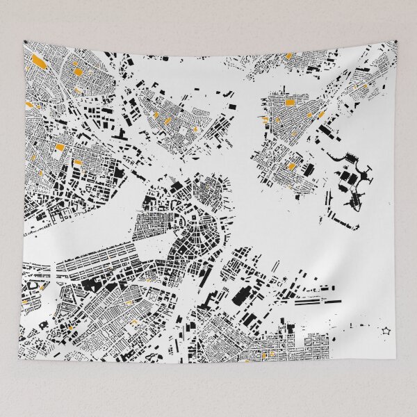 Item preview, Map of Boston, MA with its schools in color designed and sold by jean-nicolas.