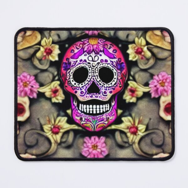 Item preview, Sugar skull, Santa Muerte,Victorian Ghotic Floral Skull, skull with floral designed and sold by ValleyDream.
