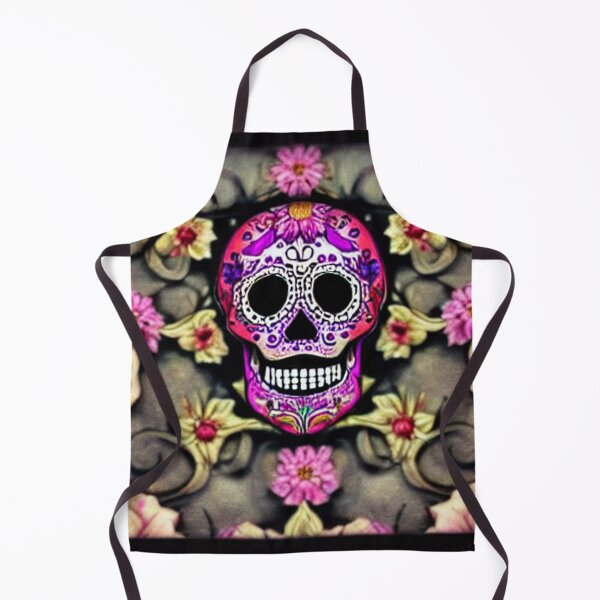 Item preview, Sugar skull, Santa Muerte,Victorian Ghotic Floral Skull, skull with floral designed and sold by ValleyDream.