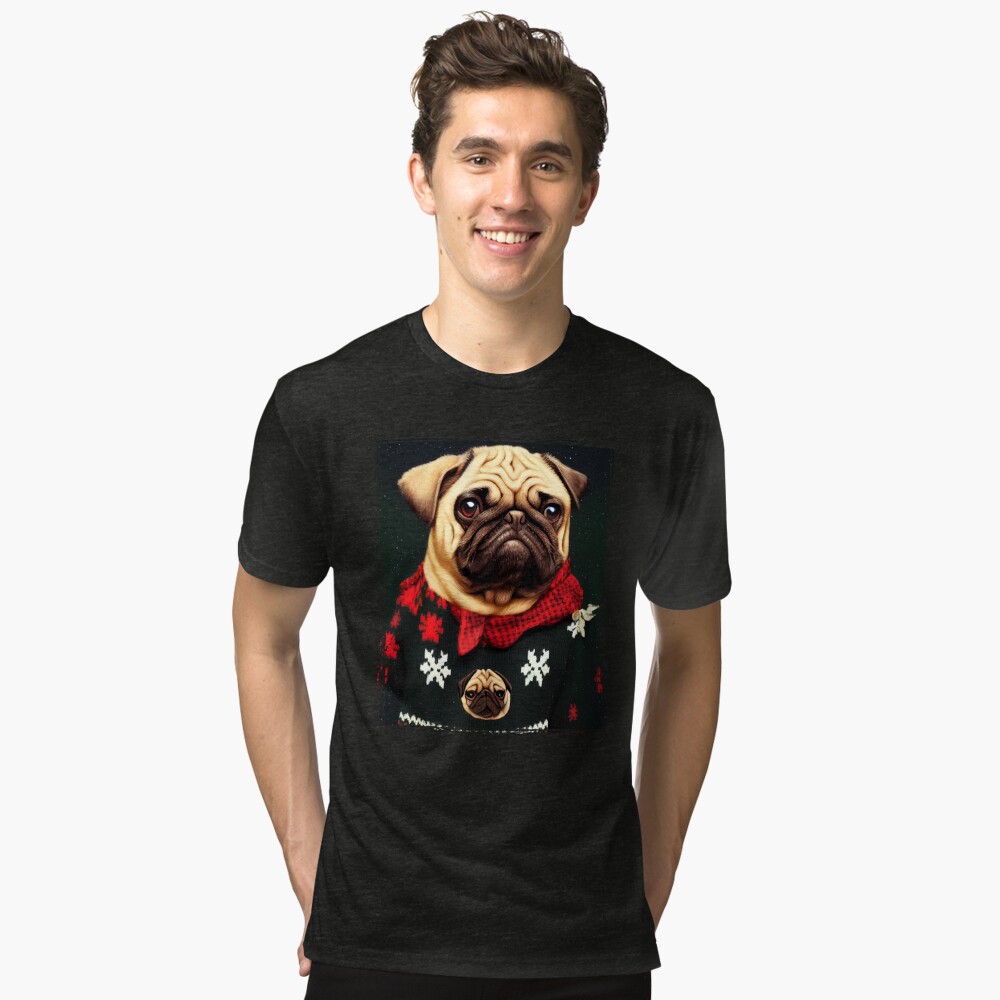 MLB Sport Fans Boston Red Sox Pug Dog Lover Cute Gift Ugly Christmas Sweater  - Freedomdesign