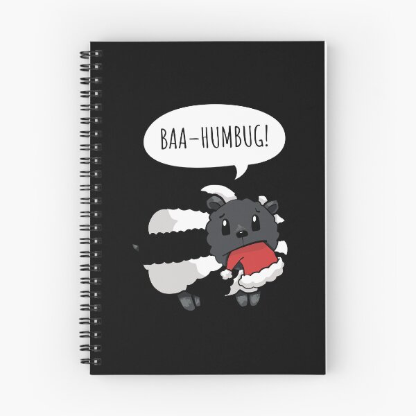 Item preview, Black and White Sheep saying Baa Humbug (On Black) designed and sold by STUDIO-72.