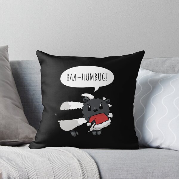 Item preview, Black and White Sheep saying Baa Humbug (On Black) designed and sold by STUDIO-72.