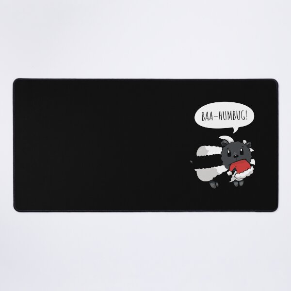 Item preview, Black and White Sheep saying Baa Humbug (On Black) designed and sold by STUDIO-72.