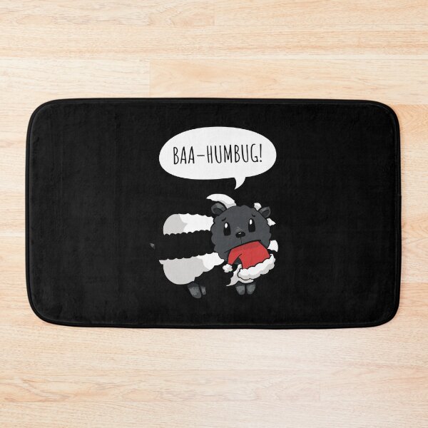 Item preview, Black and White Sheep saying Baa Humbug (On Black) designed and sold by STUDIO-72.